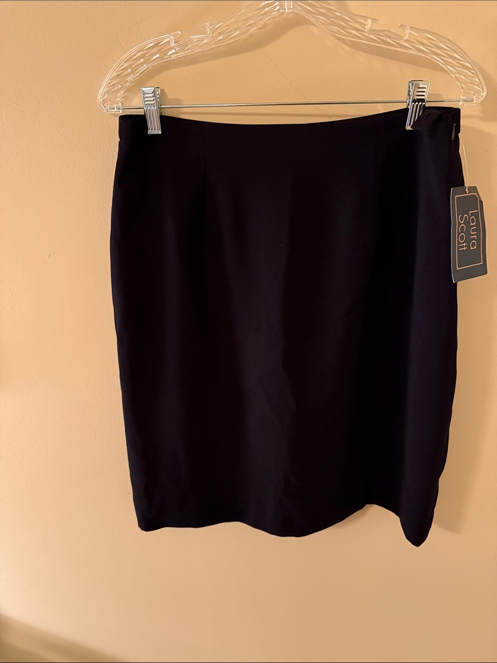 Laura Scott Black Pencil Skirt — Clean Tailored Design - Picture 1 of 6